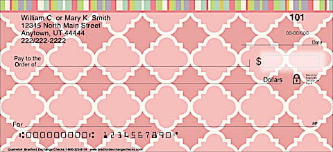 Quatrefoil Personal Checks