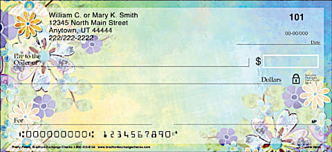 Pretty Petals Personal Checks