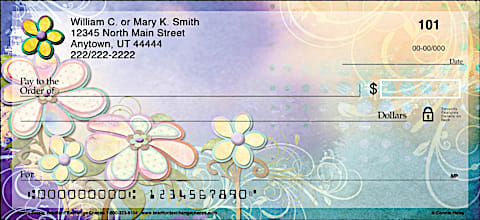 Pretty Petals Personal Checks