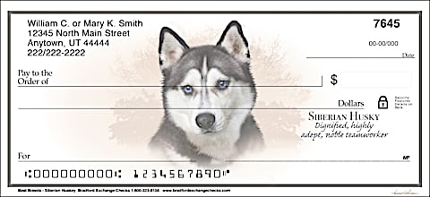 Best Breeds - Siberian Husky Personal Checks