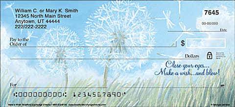 Make a Wish Personal Checks