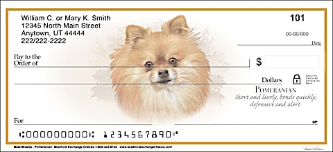 Best Breeds - Pomeranian Personal Checks