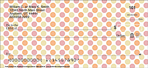 Pretty Polka Dots Personal Checks
