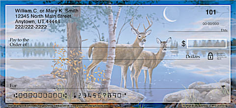 Deer on a Farm Personal Checks