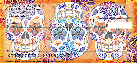 Day of the Dead Sugar Skulls Personal Checks