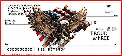American Pride Travels Nationwide When You Use Powerfully Patriotic Checks
