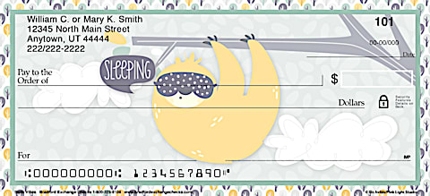 Take Your Time in Appreciating The Cuteness of Sloths with These Fun Personal Check Designs