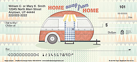 Hit the Road with Camper Themed Personal Checks