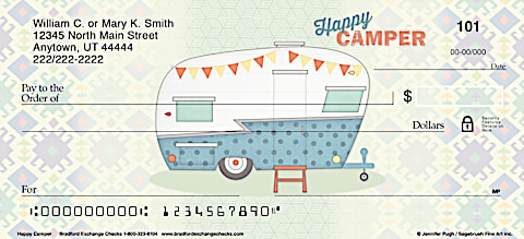 Hit the Road with Camper Themed Personal Checks