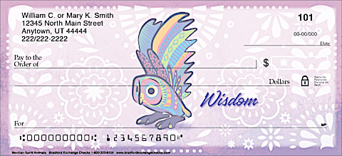 Honor the Beauty of Alebrijes Folk Art with These Symbolic Personal Checks