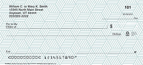 Bank in Classic Style with These Tessellation Personal Checks