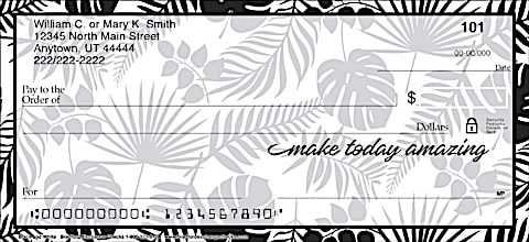 Its as Clear as Black & White, These Personal Checks Are Inspiring