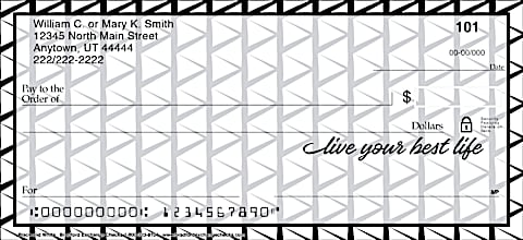 Its as Clear as Black & White, These Personal Checks Are Inspiring