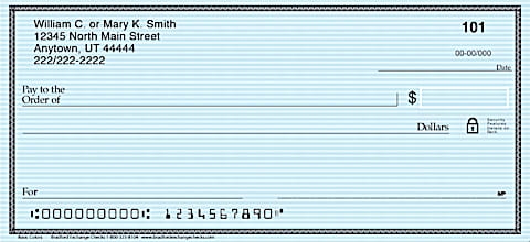 Simple and Basic, These Personal Checks Meet Your Needs