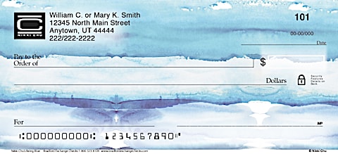 Bask in a Touch of Blue Serenity with Personal Checks by Celebrity Designer Nikki Chu