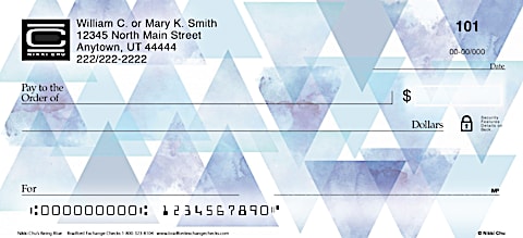 Bask in a Touch of Blue Serenity with Personal Checks by Celebrity Designer Nikki Chu