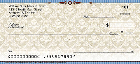 Let These Elegant Personal Checks Add a Touch of Rich Beauty to Every Day