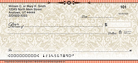 Let These Elegant Personal Checks Add a Touch of Rich Beauty to Every Day