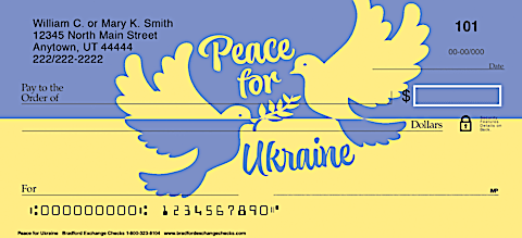 Support Peace for The Ukraine with Personal Checks