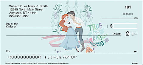 Find Romance with Disney Princess Personal Checks