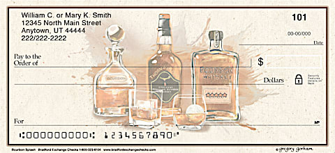 Savor the Flavor with Bourbon Themed Personal Checks