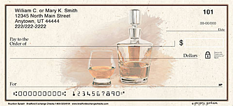 Savor the Flavor with Bourbon Themed Personal Checks