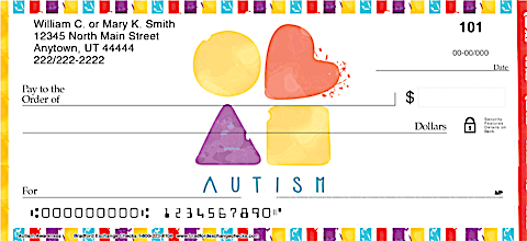 Show Your Support of Autism Awareness with ASD Personal Checks