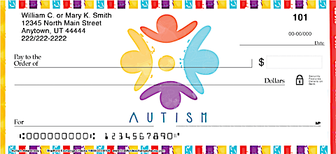 Show Your Support of Autism Awareness with ASD Personal Checks