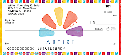 Show Your Support of Autism Awareness with ASD Personal Checks