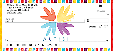 Show Your Support of Autism Awareness with ASD Personal Checks