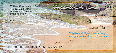 Footprints in the Sand Check Mini- Packs are a Beautiful Inspiration