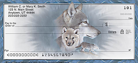 Wolf Checks Capture the Wolf's Majesty in Wildlife Check Mini-Pack that Call to Your Heart