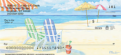 Escape to Paradise with Daydreams Beach Scene Mini Check Pack