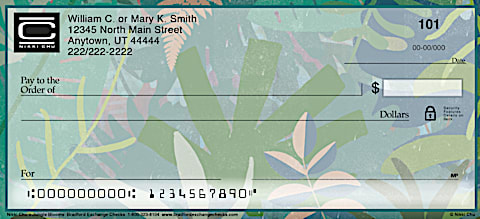 Bring a Burst of Color and Glimpse of the Jungle to Your Checks With These Exclusive Designs From Nikki Chu!