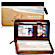 Footprints Zippered Checkbook Cover Wallet