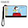 Peanuts Snoopy Large Wristlet Purse