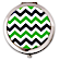 Blue and Green Chevron Compact