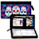 Day of the Dead Zippered Checkbook Cover Wallet