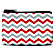 Red and Gray Chevron Coin Purse