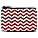 Red and White Chevron Coin Purse