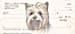 Yorkie Dog Personal Checks