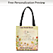 Live, Laugh, Love, Learn Fabric Tote Bag