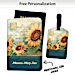 Bring the Joy of Sunflowers With You On Your Travels with this Coordinating Passport Cover and Luggage Tag Set