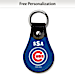 Chicago Cubs Leather Key Ring