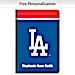 Los Angeles Dodgers MLB Premium Fabric Refillable Journal