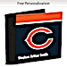 Show Your Favorite Football Team Loyalty and Keep Cards Safe with this Leather-Accented RFID Wallet!