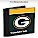 Show Your Favorite Football Team Loyalty and Keep Cards Safe with this Leather-Accented RFID Wallet!