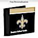 Show Your Favorite Football Team Loyalty and Keep Cards Safe with this Leather-Accented RFID Wallet!