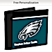 Show Your Favorite Football Team Loyalty and Keep Cards Safe with this Leather-Accented RFID Wallet!