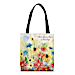 Blooming Flowers Fabric Tote Bag